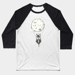 Hot Air Moon Baseball T-Shirt